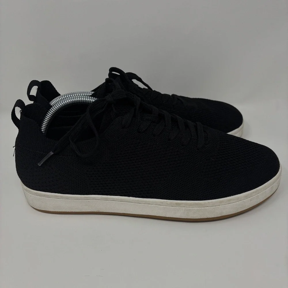 SUAVS Shoes Mens 10 Casual Sneakers Knit the 247 Comfort Lace Up Low Top Black